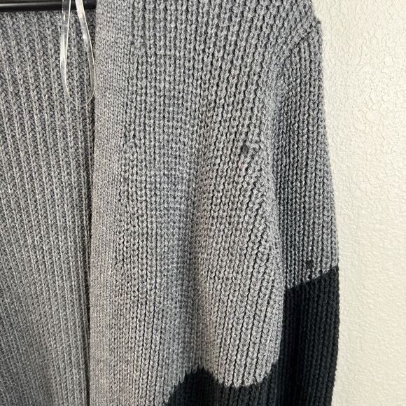 I.N. studio womens Sweater Cardigan Duster Open Front Colorblocked Petite Medium - Picture 3 of 16